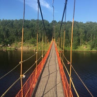 Photo taken at Подвесной мост через р.Кола by Ivan K. on 7/6/2016