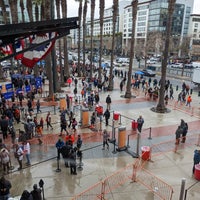 Photo taken at Willie Mays Plaza by Carmen on 4/7/2023