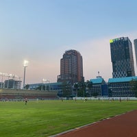 Photo taken at Thephasadin Stadium by Chayaporn T. on 3/20/2021