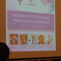 Photo taken at Khazar University - Marble Hall by Yegane Özçelebi Psikoterapist E. on 4/23/2017