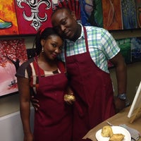 Photo taken at Painting With A Twist - Westheimer by Olakunle B. on 10/27/2013