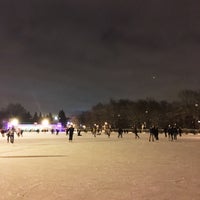Photo taken at Каток в Парке Победы by Olga I. on 1/23/2016
