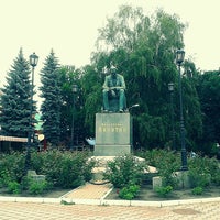 Photo taken at Памятник Ивану Никитину by Katerina T. on 7/28/2013