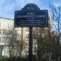 Photo taken at Place Jean-Baptiste Clément by Gustavo C. on 3/15/2013