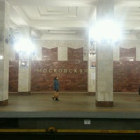 Photo taken at Остановка «Станция Метро Горьковская» by Alexey S. on 10/6/2016