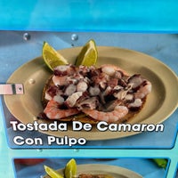 Photo taken at Mariscos 4 Vientos Taco Truck by Cara Cara O. on 9/9/2021