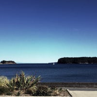 Photo taken at Departure Bay Beach by Charlotte K. on 9/10/2015