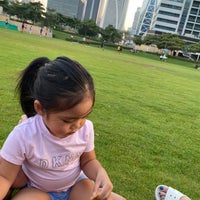 Photo taken at Jumeirah Lake Towers Park by Kathrina T. on 4/30/2021