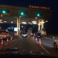 Photo taken at Anusorn Sathan Toll Plaza 2 (N7) by Deer W. on 12/24/2015