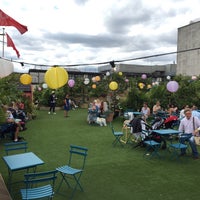 Photo taken at John Lewis Roof Garden by Rob W. on 7/19/2015
