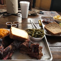 Photo taken at Augie&amp;#39;s Alamo City BBQ Steakhouse by Gina B. on 1/10/2019