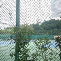 Photo taken at Tennis court @ SWU by Kaname S. on 1/27/2013