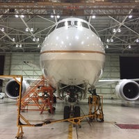 Photo taken at United Hangar by frank C. on 2/5/2017
