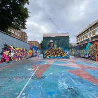 Photo taken at Stockwell Graffiti Hall Of Fame by Topher T. on 8/24/2021