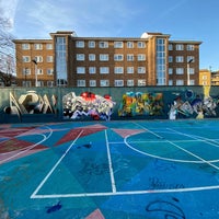 Photo taken at Stockwell Graffiti Hall Of Fame by Topher T. on 12/14/2020