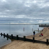 Photo taken at Chalkwell Beach by Topher T. on 8/30/2021