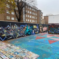 Photo taken at Stockwell Graffiti Hall Of Fame by Topher T. on 12/7/2020