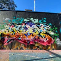 Photo taken at Stockwell Graffiti Hall Of Fame by Topher T. on 11/5/2021
