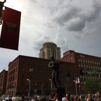 Photo taken at Stan Musial Statue at Busch Stadium by Jeb on 5/6/2018