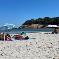 Photo taken at Plage de Palombaggia by Anne H. on 7/31/2022