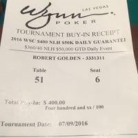 Снимок сделан в Wynn Poker Room пользователем Robert G. 7/9/2016