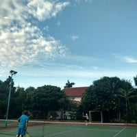 Photo taken at Lapangan Tennis Depsos Margaguna by Satya W. on 12/22/2015