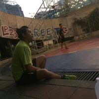 Photo taken at Street basketball Court @ Ratchada-Ladprao Intersection by Ploy C. on 2/21/2017