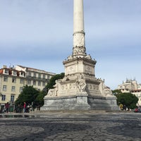 Photo taken at Rossio Square by Ken S. on 10/23/2016
