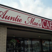 Photo taken at Auntie Mae&amp;#39;s Cafe by Russ D. on 4/9/2013