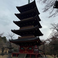 Photo taken at The Five-storied Pagoda of the Former Kan&amp;#39;ei-ji Temple by Hazime K. on 1/2/2024