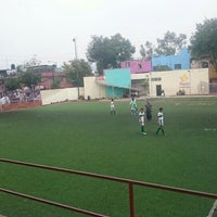 Photo taken at Cancha de Fútbol Benito Juárez by Luis A. on 5/14/2016
