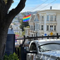 Photo taken at Castro Pride Flag Pole by Julie O. on 4/28/2023
