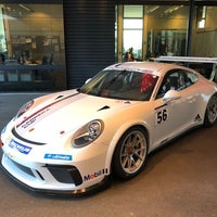 Photo taken at Porsche Werk Leipzig by Vitaly P. on 3/1/2018