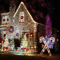 Photo taken at Candy Cane Lane by Janet S. on 12/19/2023