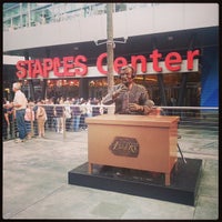 Photo taken at Chick Hearn Statue by Stacey~Marie on 5/4/2013
