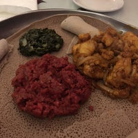 Photo taken at Harambe Ethiopian Cuisine by Stanford on 10/1/2019