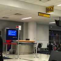 Photo taken at Gate B42 by Marie F. on 1/21/2017