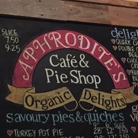 Photo taken at Aphrodite&amp;#39;s Organic Pie Shop by Annie13 V. on 1/31/2016