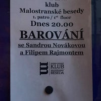 Photo taken at Hudební a divadelní klub Malostranská beseda by Monika K. on 4/1/2024