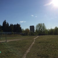 Photo taken at Футбольное поле by John D. on 5/18/2016