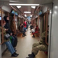 Photo taken at metro Park Kultury, line 5 by Vitaly S. on 4/24/2021