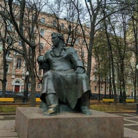 Photo taken at Памятник Ивану Крылову by Vitaly S. on 11/2/2019
