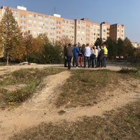 Photo taken at Kostel Krista Spasitele / Komunitní centrum - stavba by Josef P. on 10/27/2018