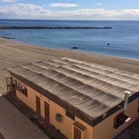 Photo taken at Playa de la Ribera by Noelia A. on 1/23/2014