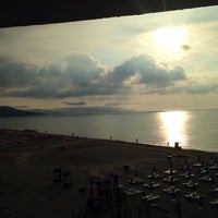 Photo taken at Nona Beach Hotel Albena by Monia on 7/23/2014