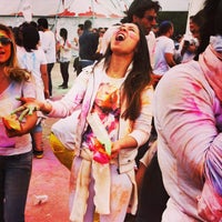 Photo taken at HOLI ONE Color Festival by Michely A. on 8/17/2013