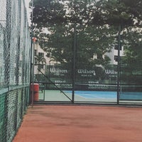 Photo taken at Farrer Park Tennis Centre by Thomas W. on 4/24/2016