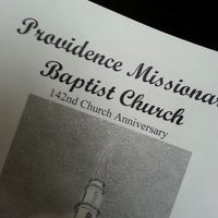 Photo taken at Providence Missionary Baptist Church by Glennis C. on 10/20/2013