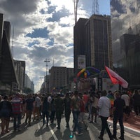 Photo taken at 21ª Parada do Orgulho LGBT by Pollyanna G. on 6/18/2017