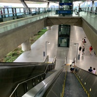 Photo taken at Expo MRT Interchange (CG1/DT35) by T K. on 4/18/2021